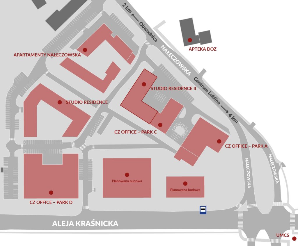 Mapa osiedla Centrum Zana